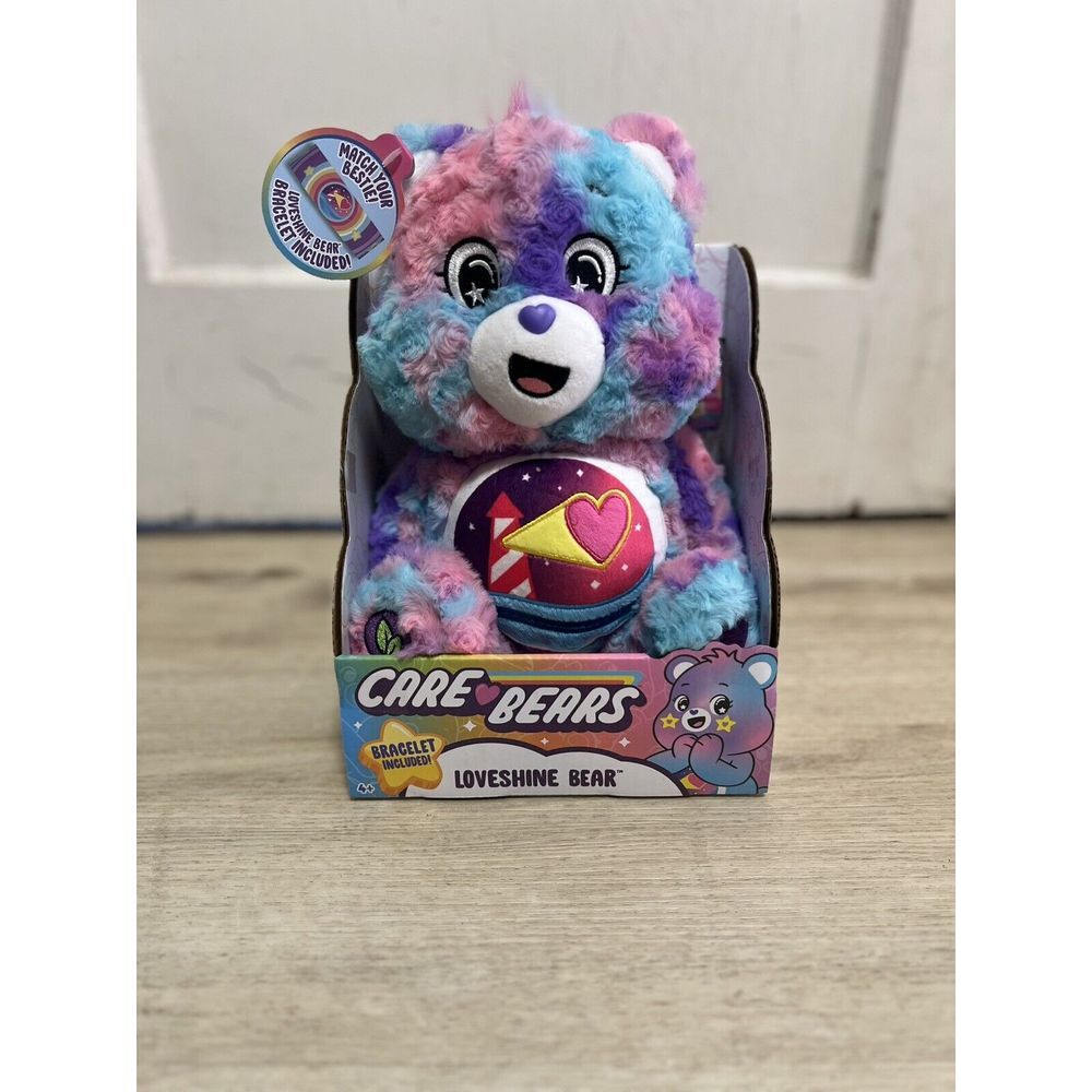 Care Bears 12" Loveshine Bear Super Soft Material - Bracelet Included NWT